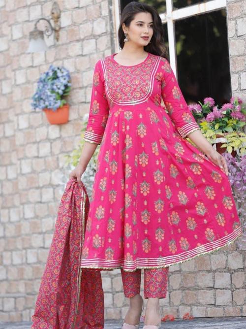 anarkali kurta set with dupatta and  - 17867053 - Very Small Image - 1