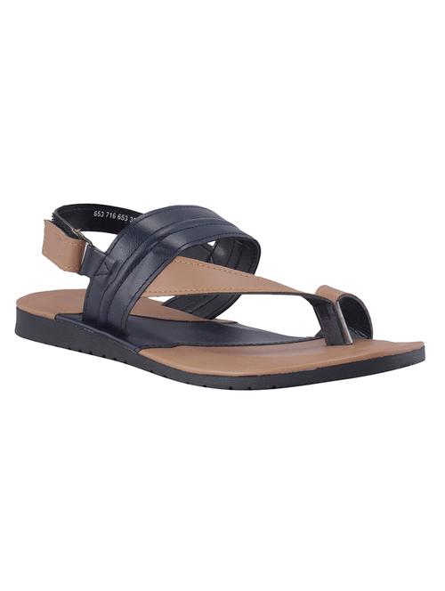 brown leatherette sandals & floater - 17868580 - Very Small Image - 1