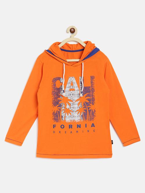 orange printed t-shirt - 17868821 - Very Small Image - 1