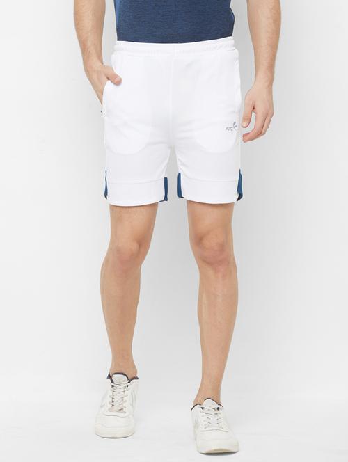 white color block shorts - 17869284 - Very Small Image - 1