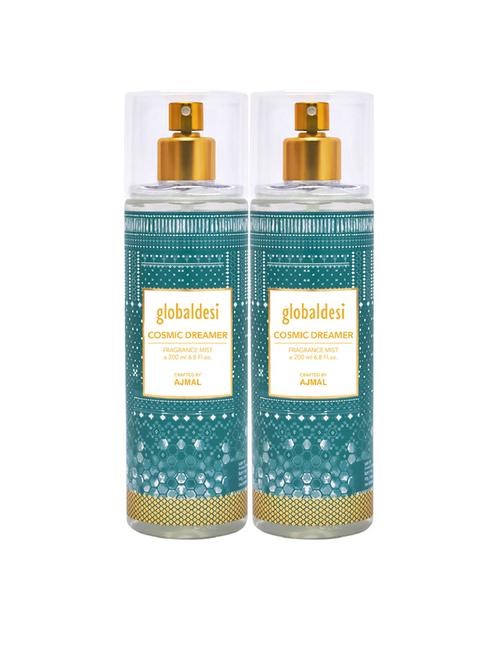 global desi cosmic dreamer pack of 2 body mist 200ml each for women crafted by ajmal  + 2 parfum testers - 17869337 - Very Small Image - 1
