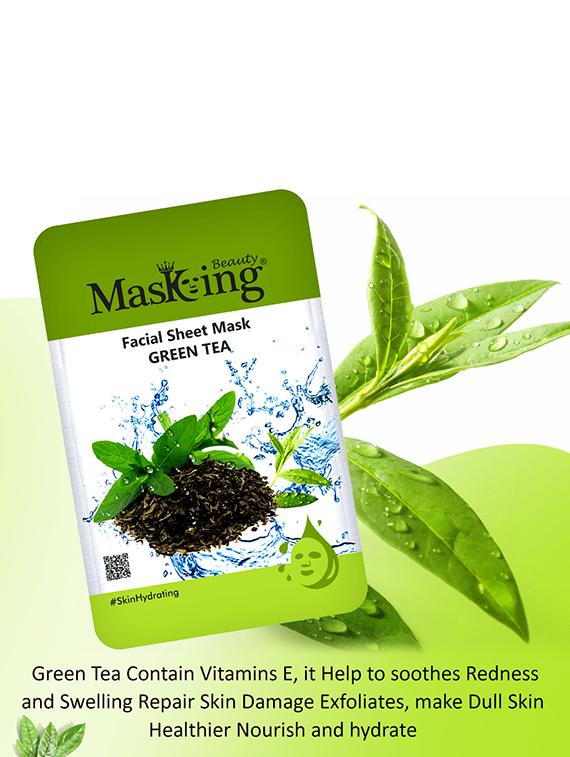 masking beauty facial sheet mask for skin lightening, nourishing, glowing & moisturizing for women & men combo of 5 - 17869527 - Standard Image - 3