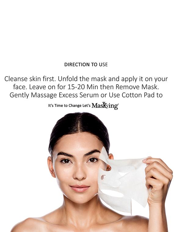 masking beauty facial sheet mask for skin lightening, nourishing, glowing & moisturizing for women & men combo of 5 - 17869527 - Standard Image - 5