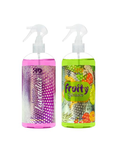 hd english lavender and fruity blossom refreshing room freshener spray 300 ml pack of 2 - 17870739 - Very Small Image - 1