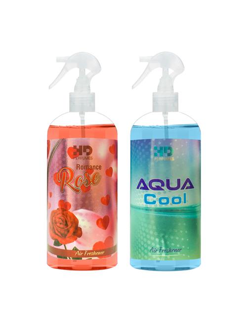 hd romance rose and aqua cool refreshing room freshener spray 300 ml pack of 2 - 17870766 - Very Small Image - 1