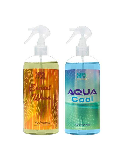 hd sandal wood and aqua cool refreshing room freshener spray 300 ml pack of 2 - 17870790 - Very Small Image - 1