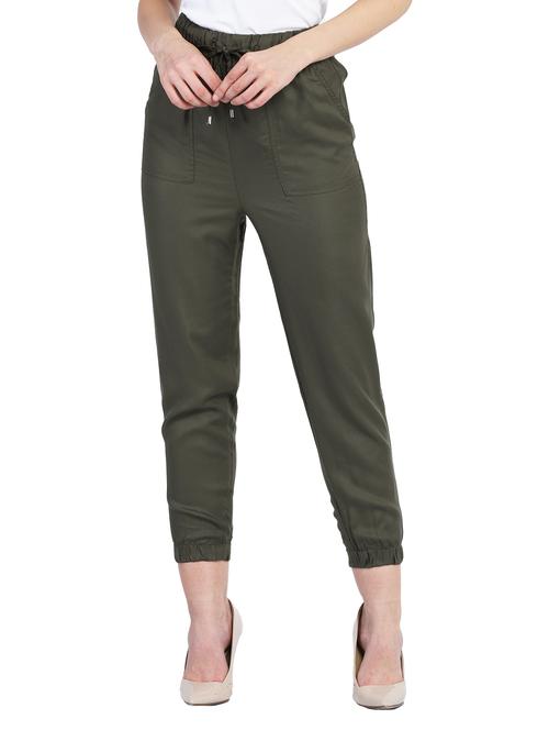 drawstring waist solid jogger - 17870837 - Very Small Image - 1