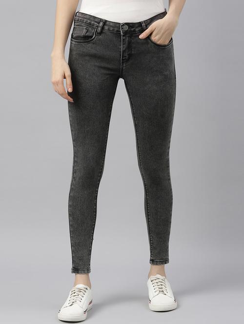 mid rise stone washed jeans  - 17872885 - Very Small Image - 1