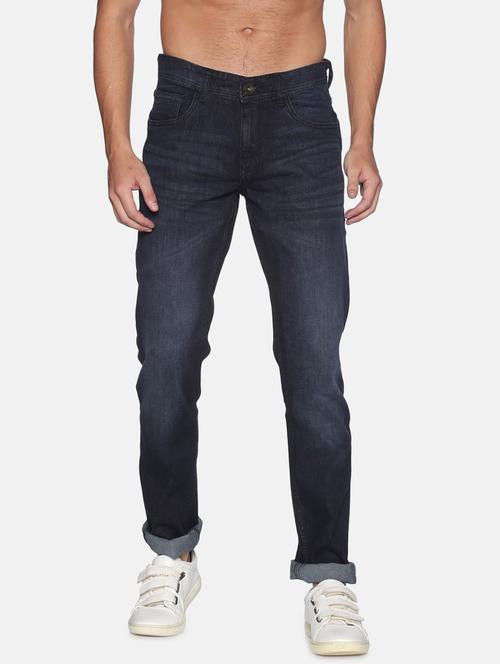 dark blue light washed denim jeans - 17873616 - Very Small Image - 1