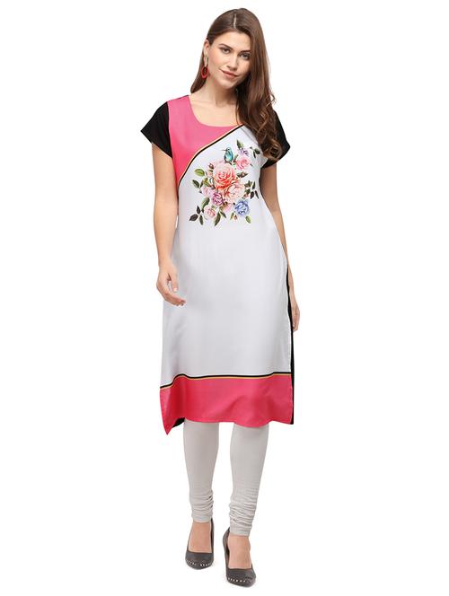 printed straight kurta - 17873909 - Very Small Image - 1