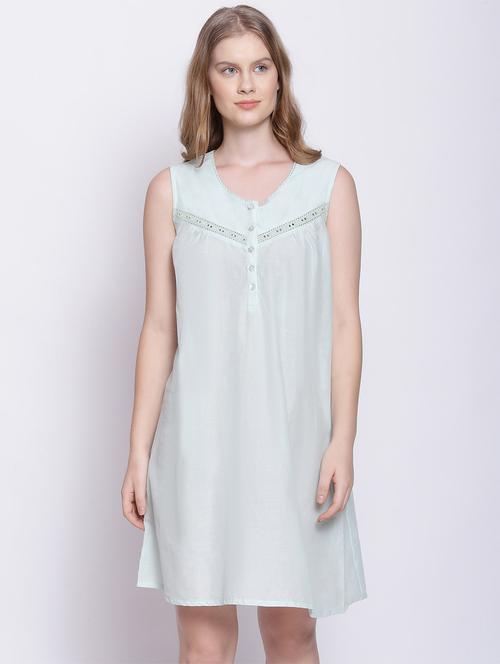 round neck solid sleepshirt  - 17875186 - Very Small Image - 1