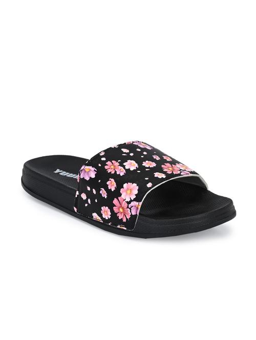 black mesh slides flip flops - 17875278 - Very Small Image - 1