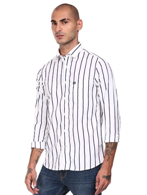 white striped casual shirt - 17875485 - Very Small Image - 1