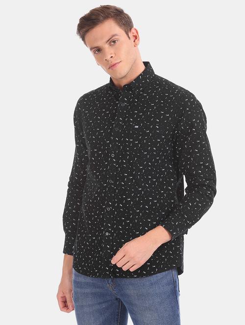 black printed casual shirt - 17875601 - Very Small Image - 1