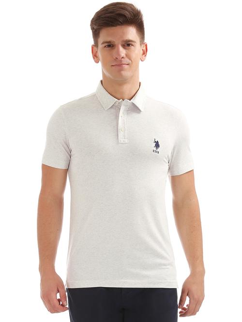 white solid polo t-shirt - 17876590 - Very Small Image - 1