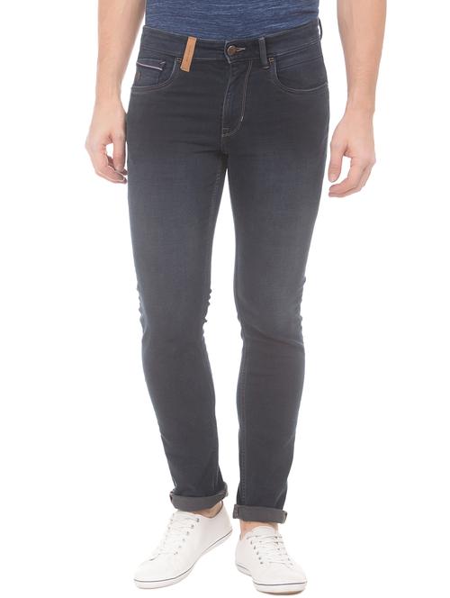 dark blue light washed denim jeans - 17883032 - Very Small Image - 1