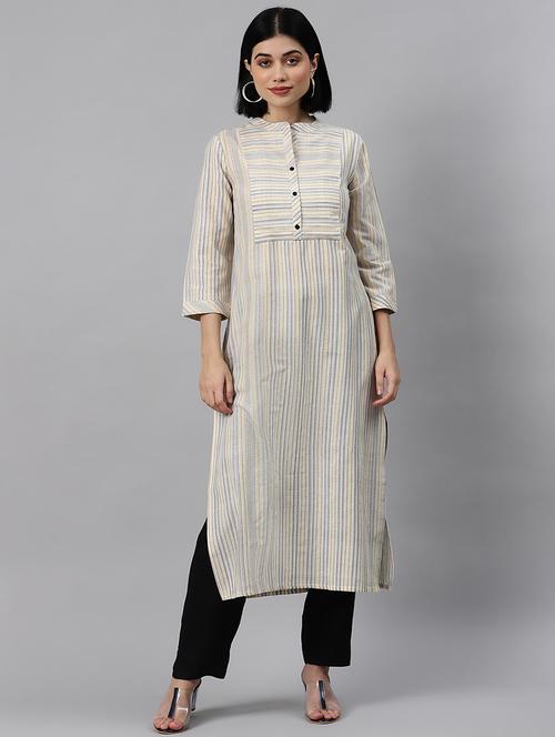 women's straight kurta - 17883786 - Very Small Image - 1