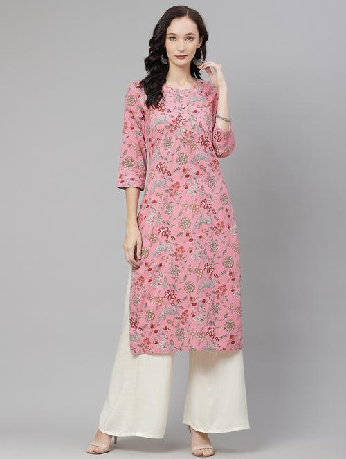 women's straight kurta - 17886006 - Very Small Image - 1