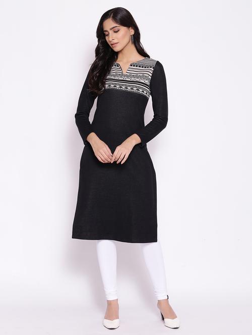 women's straight kurta - 17888257 - Very Small Image - 1