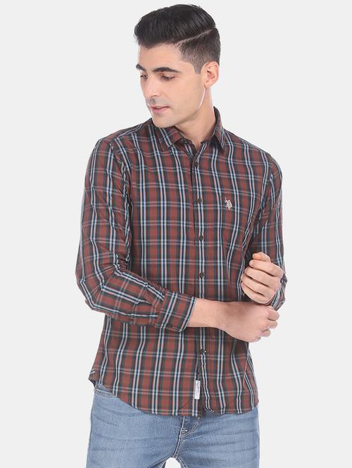 red checkered casual shirt - 17888999 - Very Small Image - 1