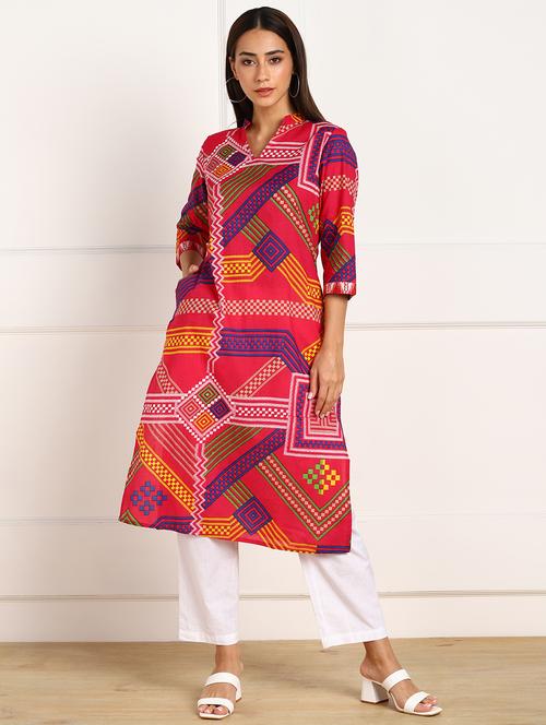 women's straight kurta - 17889908 - Very Small Image - 1