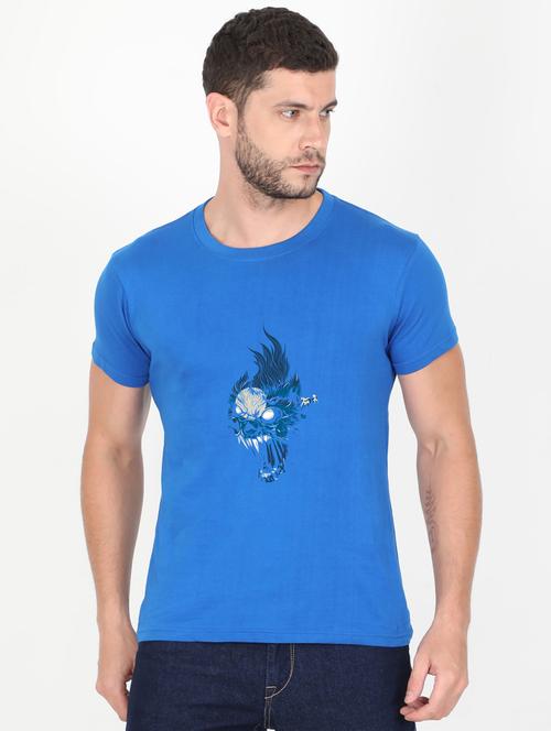 blue printed t-shirt - 17890462 - Very Small Image - 1