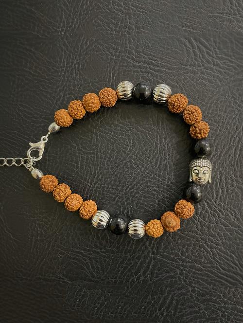 rudraksh beaded bracelet rakhi - 17892381 - Very Small Image - 1