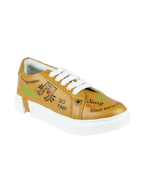 Tan Synthetic Laceup Casual Shoes - 17892595 - Very Small Image - 1