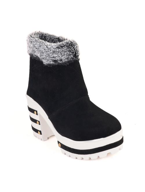 black suede ankle  boots - 17893297 - Very Small Image - 1