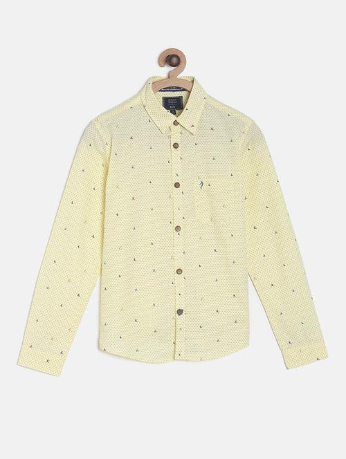 yellow printed shirt - 17895359 - Very Small Image - 1