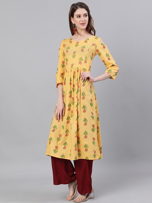 women's flared kurta - 17895889 - Very Small Image - 1