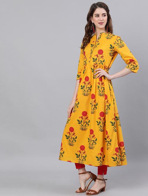 women's flared kurta - 17895893 - Very Small Image - 1