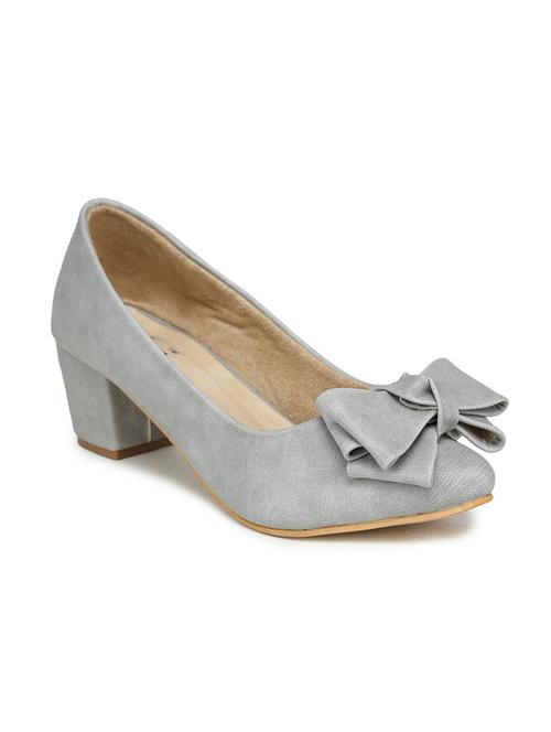 grey solid slip on pump - 17895958 - Very Small Image - 1