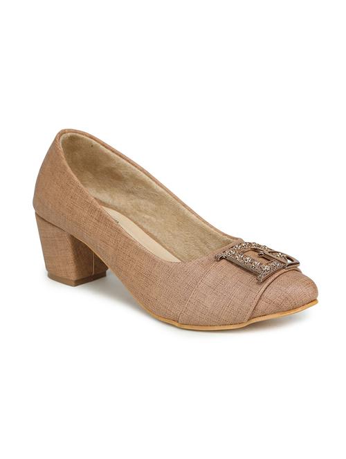 beige suede platforms pumps - 17895965 - Very Small Image - 1