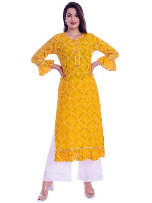women's straight kurta - 17896248 - Very Small Image - 1