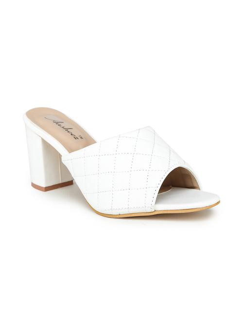 white synthetic slip on sandals - 17896539 - Very Small Image - 1