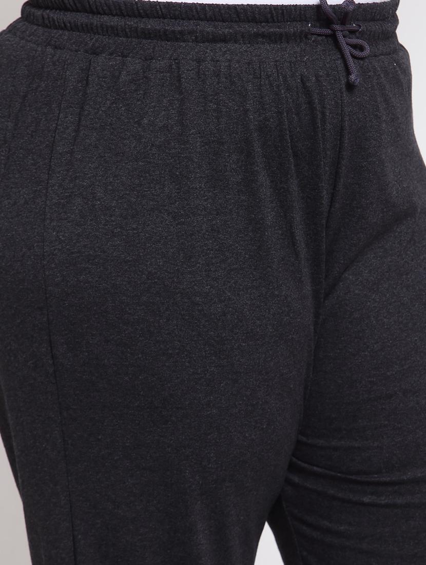 mid rise solid track pant - 17896732 - Standard Image - 4