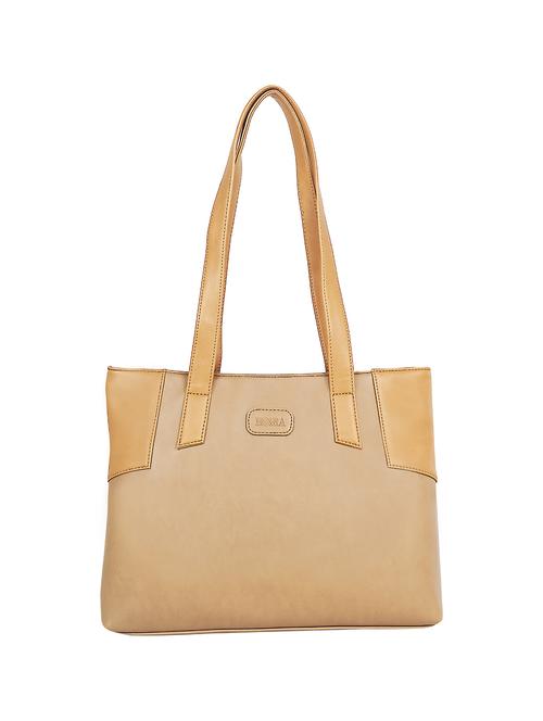brown leatherette (pu) regular tote - 17898191 - Very Small Image - 1