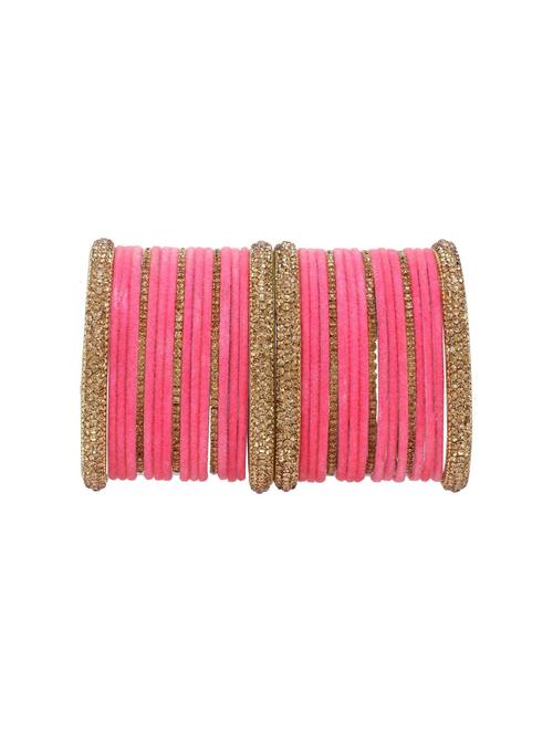 pink velvet bangle (set of 34) - 17899241 - Very Small Image - 1