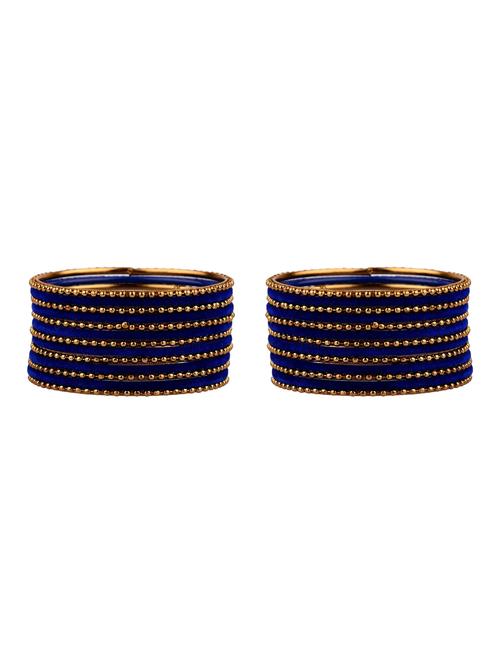 blue oxidized velvet bangle  (set of 26) - 17899514 - Very Small Image - 1
