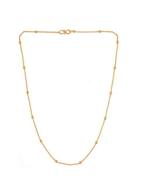 gold plated stylish chain necklace 22 inch  - 17899934 - Very Small Image - 1
