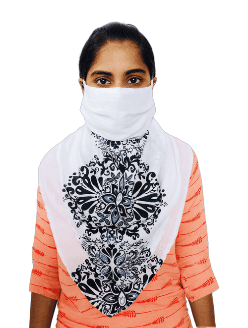 • women's printed cotton scarf cum  - 17901017 - Very Small Image - 1