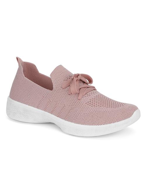 pink fabric laceup sports shoes - 17902174 - Very Small Image - 1