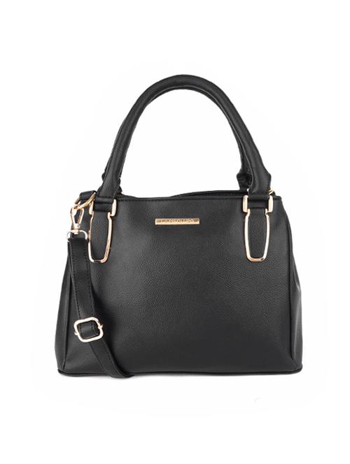 black leatherette (pu) handbag - 17902301 - Very Small Image - 1