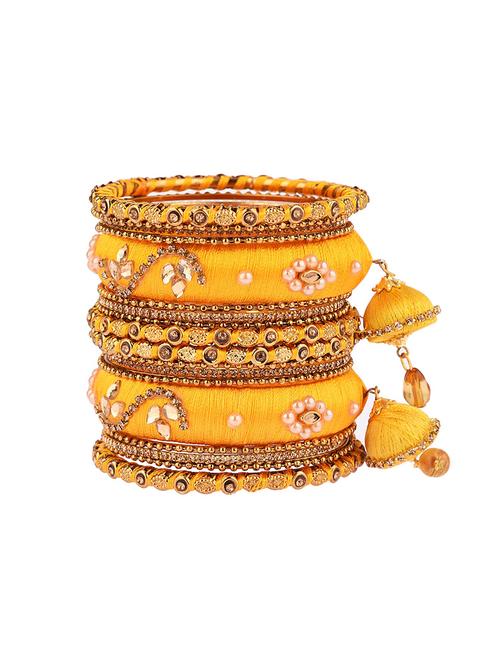 yellow metal bangle - 17903068 - Very Small Image - 1