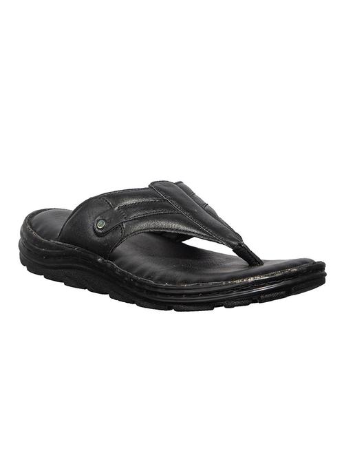 black leather slip on sandals - 17904037 - Very Small Image - 1