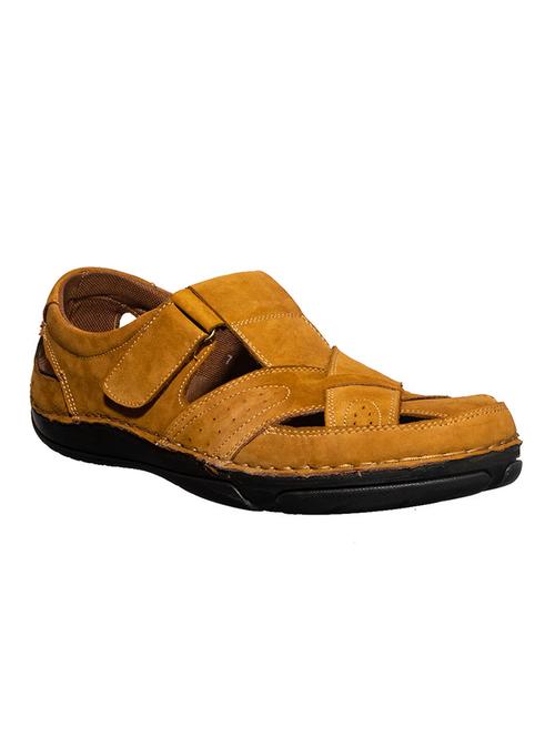 tan leather back strap sandals - 17904072 - Very Small Image - 1