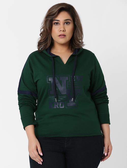 hooded printed plus sweatshirt - 17905726 - Very Small Image - 1