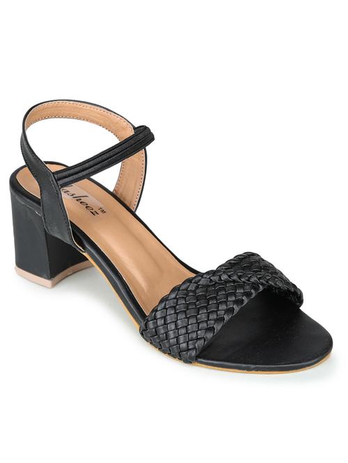 black synthetic back strap sandals - 17905972 - Very Small Image - 1