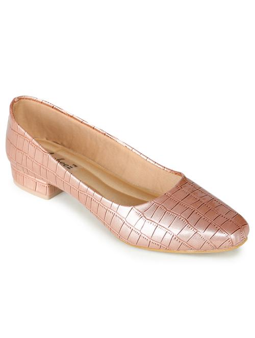 pink leatherette slip on ballerina - 17905988 - Very Small Image - 1